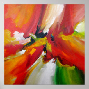 Abstrakt Expressionism - målning av Serdar Hizli Poster