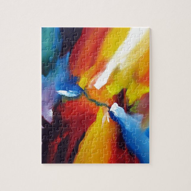 Abstrakt expressionism-målning pussel (Vertikal)