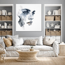 Abstrakt Expressionism Woman Porträtt Photo