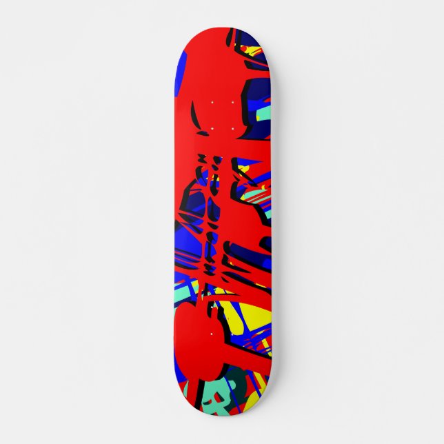 Abstrakt Expressionist 03 Skateboard Bräda 21,5 Cm (Framsida)