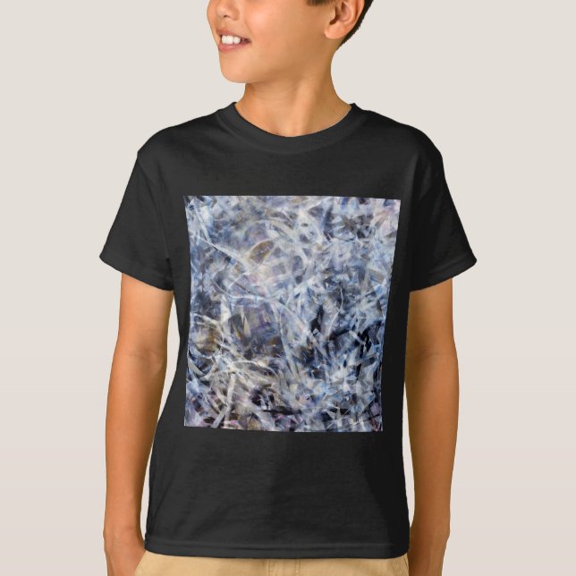 Abstrakt Expressionist Dance 3 Square Tee Shirt (Framsida)