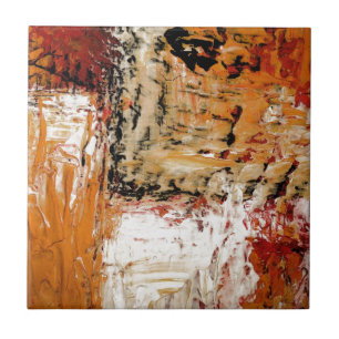 Abstrakt Expressionist Kakelplatta