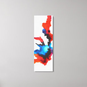 Abstrakt Expressionist, svartvit målning Canvastryck