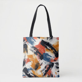 Abstrakt Expressionist Tote Bag | Fet konstnärlig Tygkasse