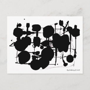 Abstrakt Expressionist Vykort