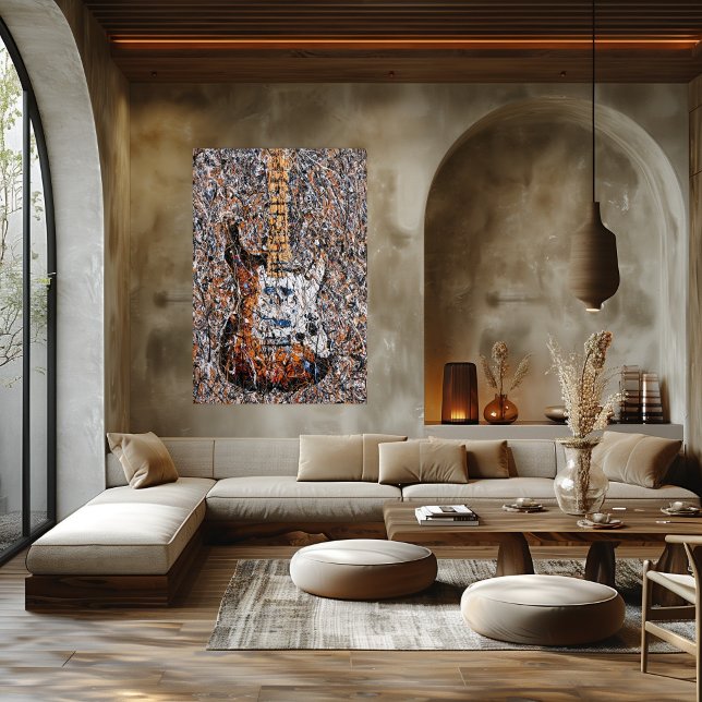 Abstrakt expressionistisk elgitarrsdräppkonst poster (Skapare uppladdad)