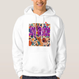 Abstrakt expressionistisk höstfärgad tröja hoodie