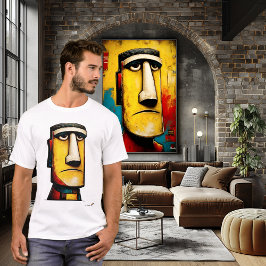 Abstrakt expressionistiskt ansikte | Modern symbol T Shirt