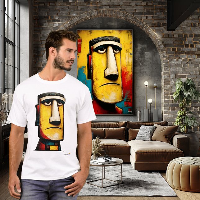 Abstrakt expressionistiskt ansikte | Modern symbol T Shirt (Skapare uppladdad)