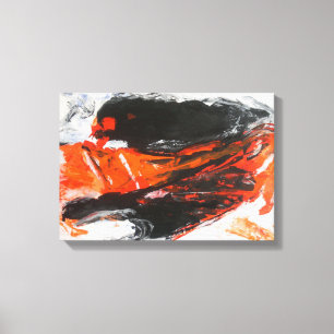 Abstrakt expressionistmålning av Pierre G-Laeuli Canvastryck