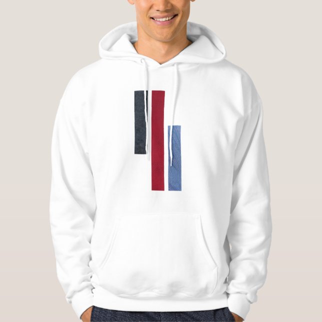 "Abstrakt Fabric Struktur Composition" Hoodie (Framsida)
