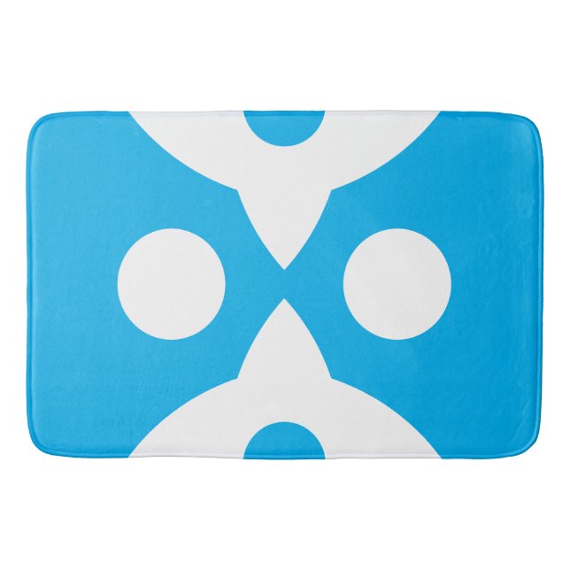 Abstrakt Fåglar med fetstil, enkel design Himlar B Badrumsmatta (Framsidan)