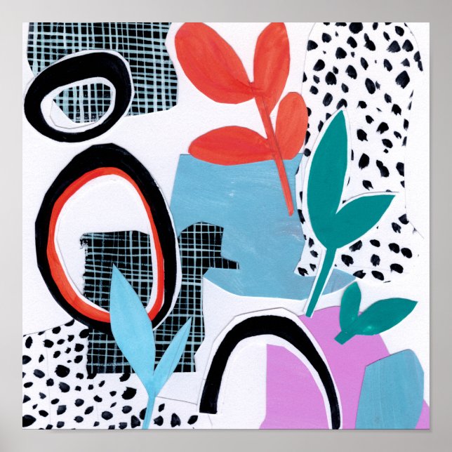 Abstrakt Fält Resa Poster (Framsidan)