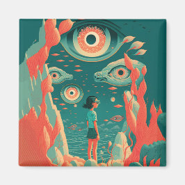 Abstrakt Fantasies World of Osible Objects Magnet