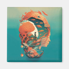 Abstrakt Fantasies World of Osible Objects Magnet