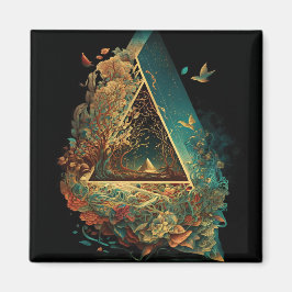 Abstrakt Fantasies World of Osible Objects Magnet