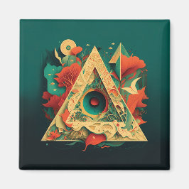Abstrakt Fantasies World of Osible Objects Magnet