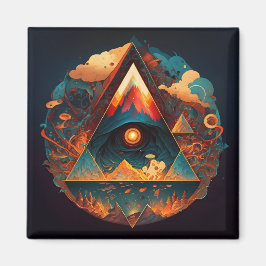 Abstrakt Fantasies World of Osible Objects Magnet