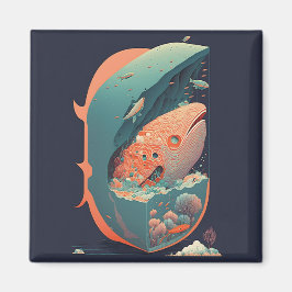 Abstrakt Fantasies World of Osible Objects Magnet