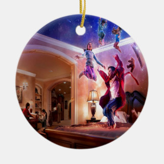 Abstrakt fantasiPeter Pan firande Julgransprydnad Keramik