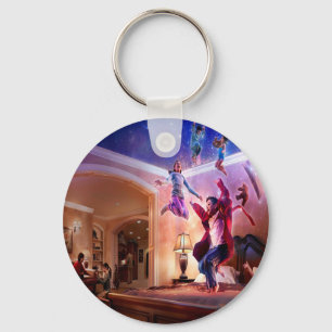 Abstrakt fantasiPeter Pan firande Nyckelring