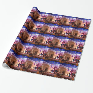 Abstrakt fantasiPeter Pan firande Presentpapper