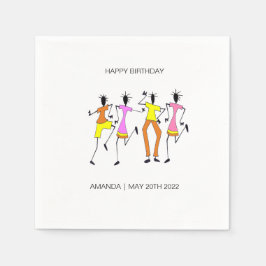 Abstrakt, Fantastisk Party, födelsedag Pappersservett