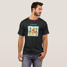 Abstrakt, fantastisk silhuett-trumning för kul t shirt