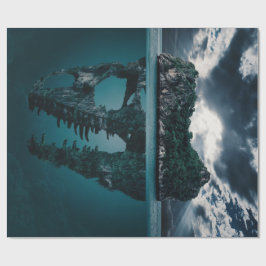 Abstrakt Fantasy Artistic Island Presentpapper