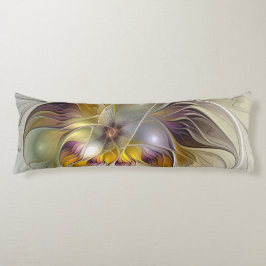 Abstrakt Fantasy Flower Fractal Art Kroppskudde