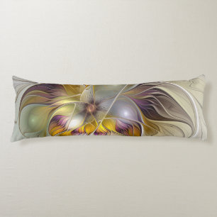 Abstrakt Fantasy Flower Fractal Art Kroppskudde
