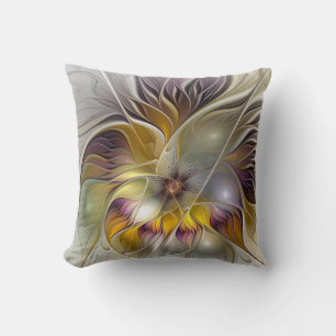 Abstrakt Fantasy Flower Fractal Art Kudde