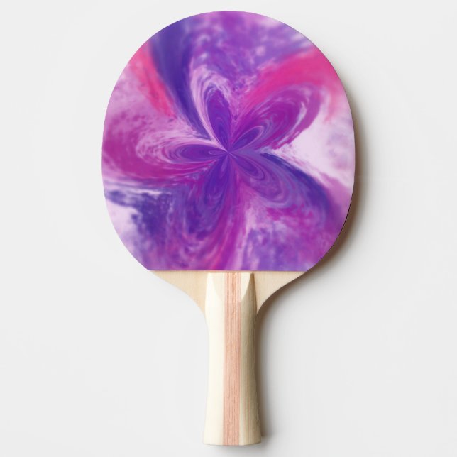 Abstrakt Fantasy Flower Watercolor Pingisracket (Framsidan)
