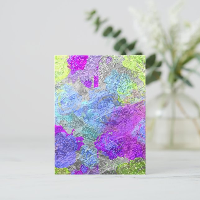 ABSTRAKT FÄRG 2 VYKORT (Stående Fram)