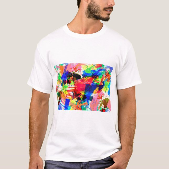 abstrakt färg-3847388_1920 t shirt (Framsida)