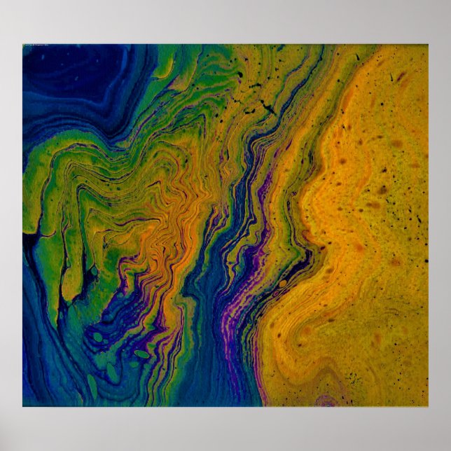 Abstrakt Färg 43, Poster (Framsidan)