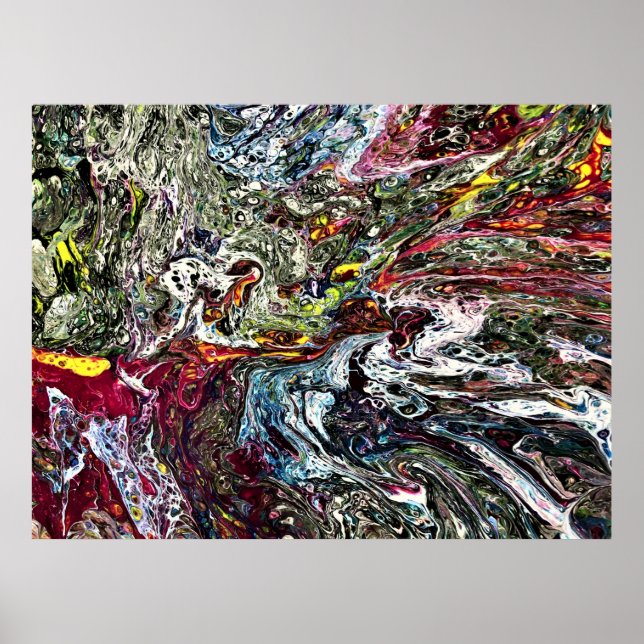 Abstrakt Färg 45, Poster (Framsidan)