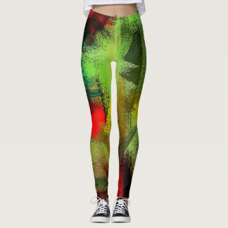 Abstrakt Färg art #18 Leggings
