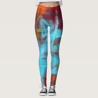Abstrakt Färg art #19 Leggings