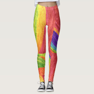 Abstrakt Färg art #30 Leggings