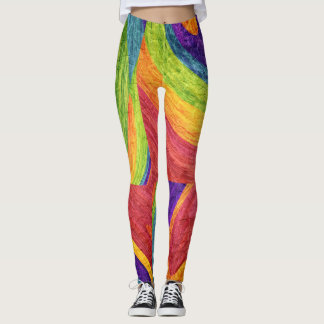 Abstrakt Färg art #31 Leggings