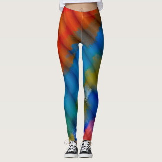 Abstrakt Färg art #37 Leggings