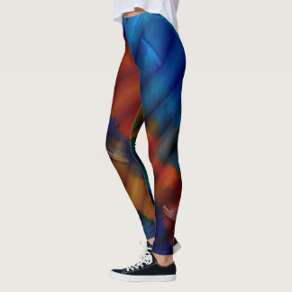Abstrakt Färg art #40 Leggings