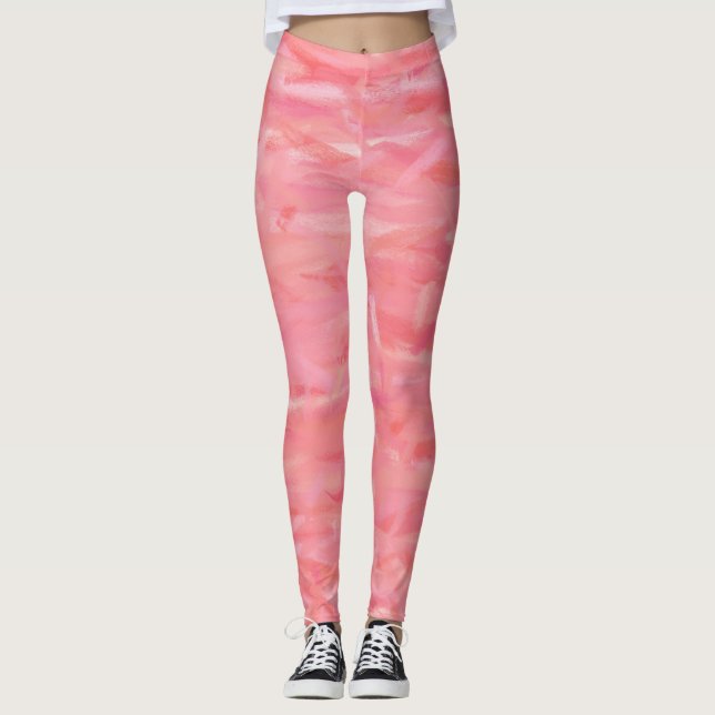 Abstrakt Färg art #49 Leggings (Framsida)
