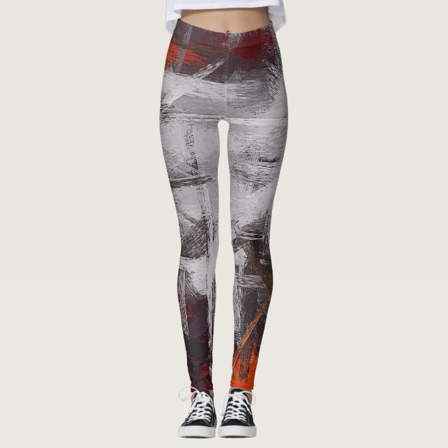 Abstrakt Färg art #5 Leggings (Framsida)
