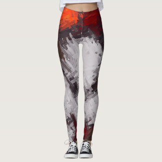 Abstrakt Färg art #9 Leggings