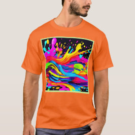 Abstrakt Färg Burst Art T Shirt