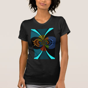 Abstrakt Färg Burst Art-utskrift T Shirt