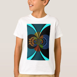 Abstrakt Färg Burst Art-utskrift Tee Shirt