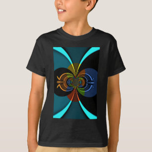 Abstrakt Färg Burst Art-utskrift Tee Shirt